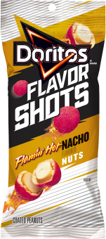 DORITOS® Flavor Shots FLAMIN’ HOT® Nacho Cheese Flavored Coated Peanuts